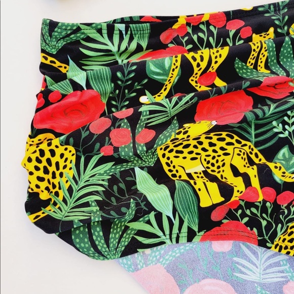 Tempt Me Women Two Piece Vintage Swimsuit Retro Halter Ruched High Waist Bikini - Picture 4 of 7